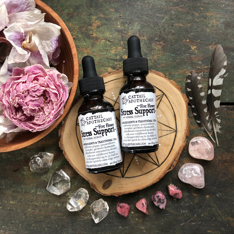 Five Flower Stress Support // Nervine Blend Elixir